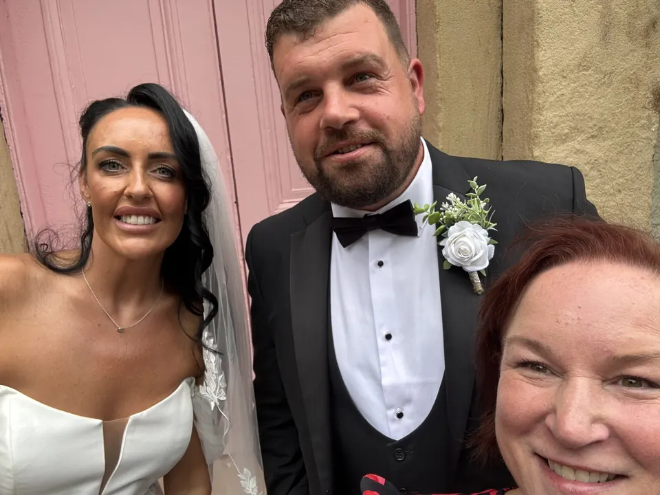 Sarah taking a selfie with Steph and Mark